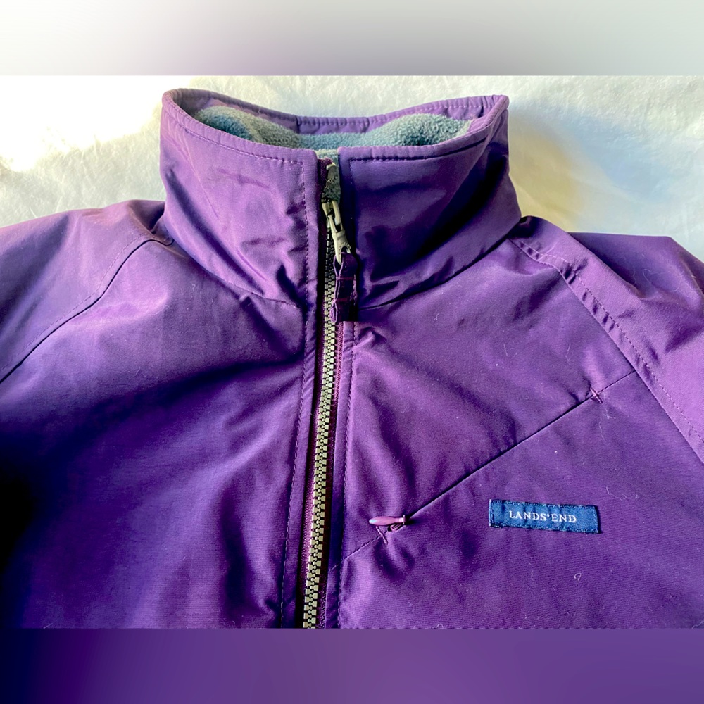 Lands’ End Women’s Squall Weatherproof Barn Fleece Puffer Jacket size Small 6–8 - Picture 2 of 12